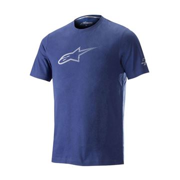 Picture of ALPINESTARS AGELESS V2 TECH TEE 2020: MID BLUE XL